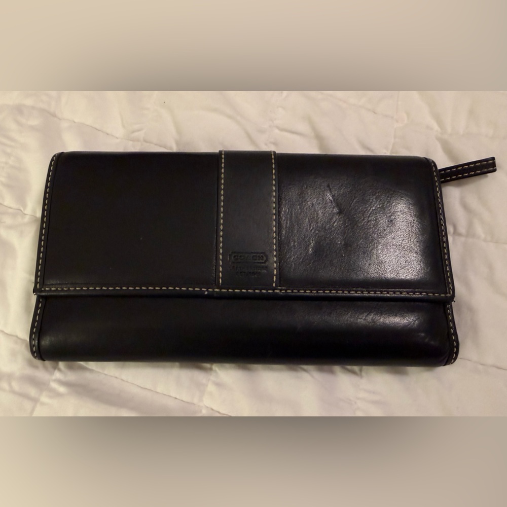 Coach Black Leather Wallet